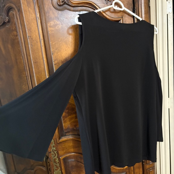 Black Calvin Klein “cold shoulder” blouse - Picture 2 of 3